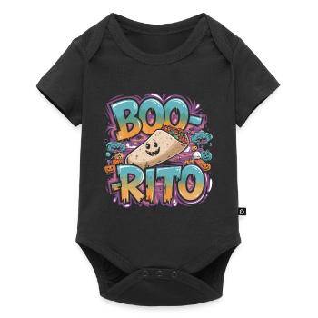 Boo-Rito Halloween Burrito Cute Ghost Pumpkin - Baby Premium Kurzarmbody - Schwarz - Vorne