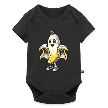 Lustige Geister Banane Boonana Gespenstische Party - Baby Premium Kurzarmbody - Schwarz - Vorne