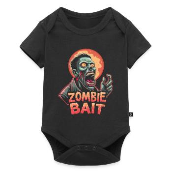 Conception de zombie d’Halloween - Body à manches courtes Premium Bébé - noir - Devant