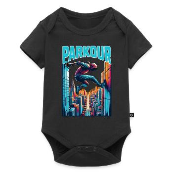 Parkour - Baby Premium short-sleeve bodysuit - black - Front