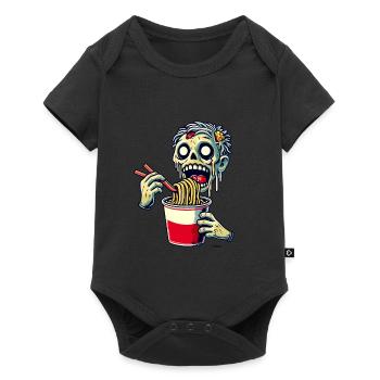 Zombie Ramen Noodles Japanese Food - Baby Premium short-sleeve bodysuit - black - Front