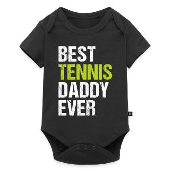 Meilleur Tennis Daddy de tous les temps - Tennis Daddy Tennis Playe - Body à manches courtes Premium Bébé - noir - Devant