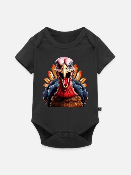 TRUTHAHN - Baby Premium Kurzarmbody - Schwarz