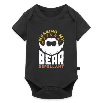 Soins de la barbe Beard Lover Hommes Barbe - Body à manches courtes Premium Bébé - noir - Devant