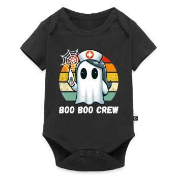 Halloween Ghost Nurse Doctor Assistant Funny - Baby Premium short-sleeve bodysuit - black - Front