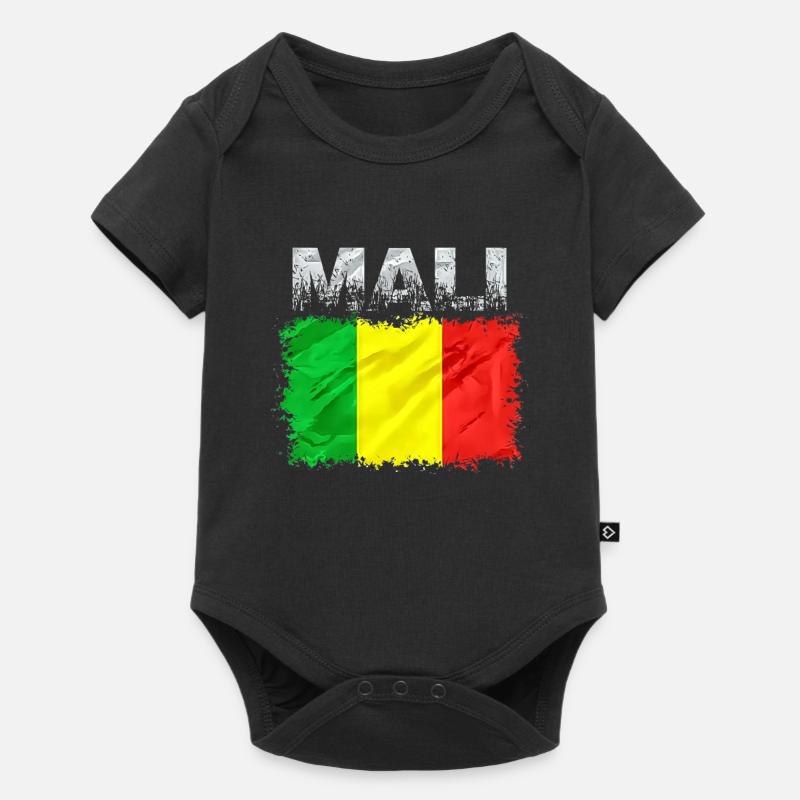 Mali - Baby Premium Kurzarmbody - Schwarz