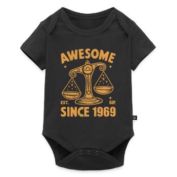 Awesome Since 1969 Libra Birthday - Baby Premium short-sleeve bodysuit - black - Front