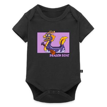 Dragon Boat Doodle Équipe de tambours chinois Hanzi - Body à manches courtes Premium Bébé - noir - Devant