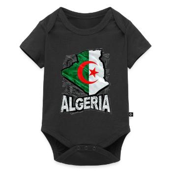 Algerien - Baby Premium Kurzarmbody - Schwarz - Vorne