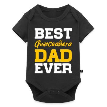 meilleur quinceanera papa de tous les temps Design pour un père - Body à manches courtes Premium Bébé - noir - Devant