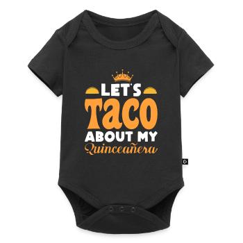 let taco sur ma quinceanera Design - Body à manches courtes Premium Bébé - noir - Devant