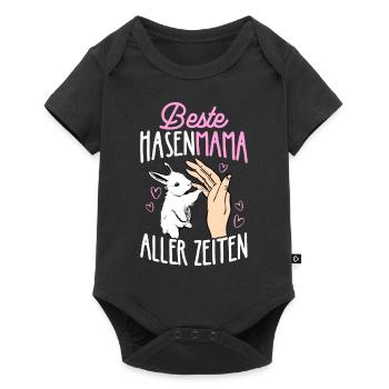Best Bunny Mom Ever Bunny Rabbit Easter - Baby Premium short-sleeve bodysuit - black - Front