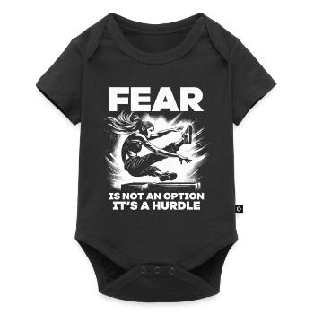Parkour La peur n’est pas une option, c’est un obstacle - Body à manches courtes Premium Bébé - noir - Devant