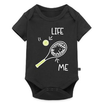 Funny Tennis Player Racket Life Me - Baby Premium short-sleeve bodysuit - black - Front