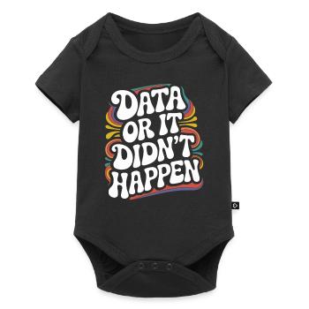 Data Analyst Data Scientist Data Engineer - Data - Baby Premium Kurzarmbody - Schwarz - Vorne