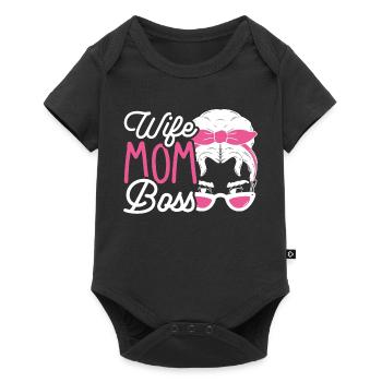 Mother's Day Best Mom Wife Gift Favorite Mom - Baby Premium short-sleeve bodysuit - black - Front