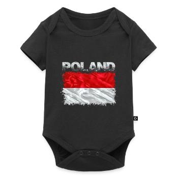 Pologne - Body à manches courtes Premium Bébé - noir - Devant