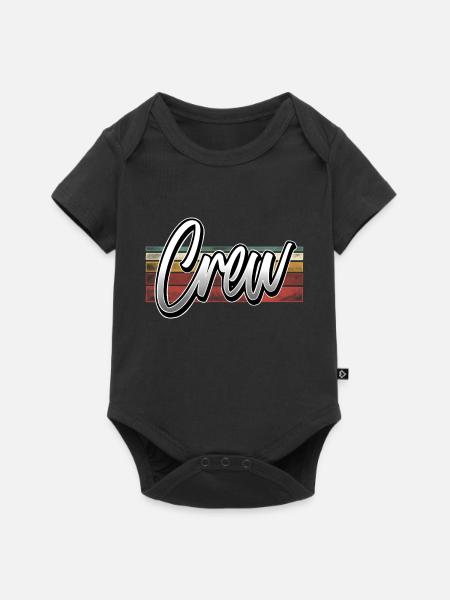 Crew - Baby Premium Kurzarmbody - Schwarz