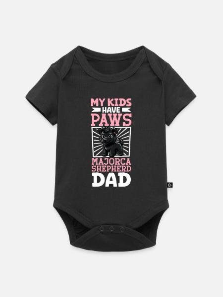 Ca de bestiar Papa - Baby Premium Kurzarmbody - Schwarz