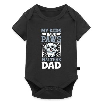 Papa maltais - Body à manches courtes Premium Bébé - noir - Devant