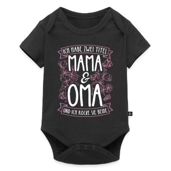 J’ai deux titres Mom & Grandma et je les balance b - Body à manches courtes Premium Bébé - noir - Devant