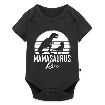 Mamasaurus Rex T-Rex Dino Mother's Day Best Mama Mam - Baby Premium short-sleeve bodysuit - black - Front
