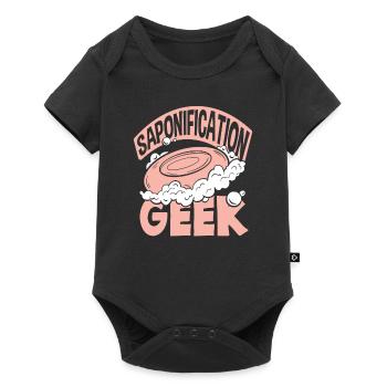Saponification Nerd Fabrication de savon - Body à manches courtes Premium Bébé - noir - Devant