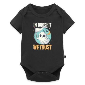 Booshit Chez Booshit, nous avons confiance - Body à manches courtes Premium Bébé - noir - Devant