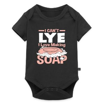 I Love Making Soap - I Can't Lye - Baby Premium short-sleeve bodysuit - black - Front