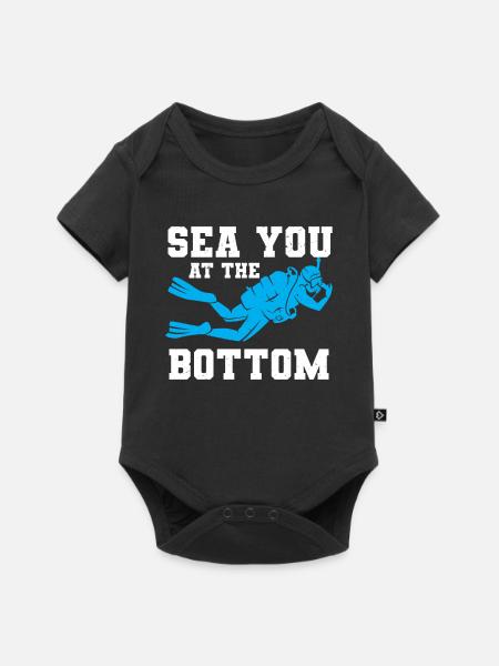 Scuba Diving Diver - Baby Premium Kurzarmbody - Schwarz