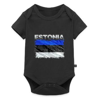 Estonia - Baby Premium short-sleeve bodysuit - black - Front