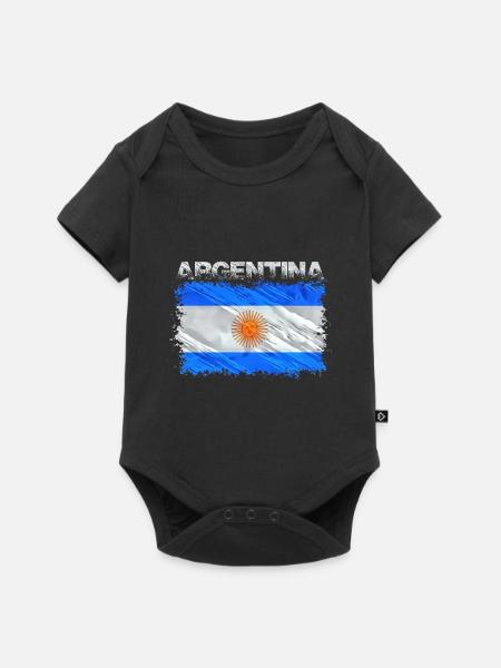 Argentinien - Baby Premium Kurzarmbody - Schwarz