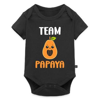 Papaya - Baby Premium short-sleeve bodysuit - black - Front