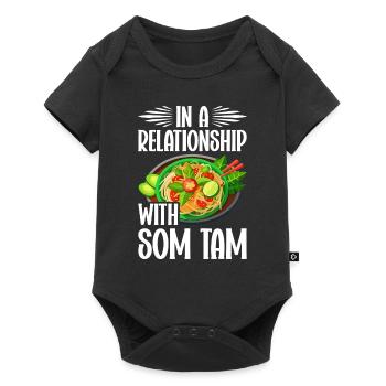 Som Tam Thai Papaya Salat Thai Salat Thai Food - Baby Premium Kurzarmbody - Schwarz - Vorne