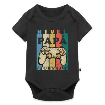 Dad Trainee Funny Future Dad Ad Em - Baby Premium short-sleeve bodysuit - black - Front