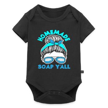 Savon Maison Her All - Body à manches courtes Premium Bébé - noir - Devant