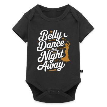 Rhythmic movements in oriental dance: - Baby Premium short-sleeve bodysuit - black - Front