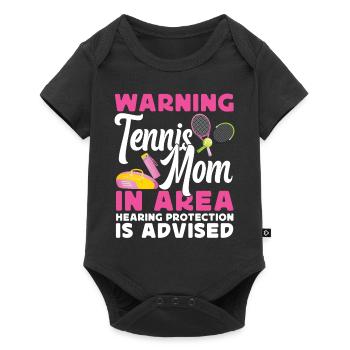 Funny Tennis Player Racket Mom - Baby Premium short-sleeve bodysuit - black - Front