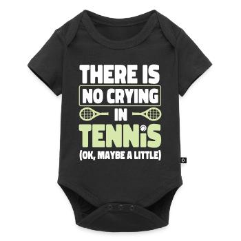 Funny Tennis Player Racket There - Baby Premium short-sleeve bodysuit - black - Front