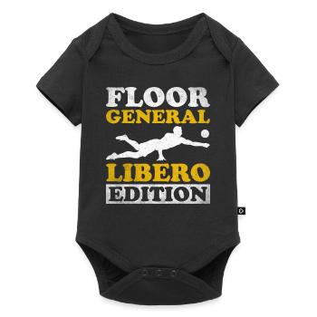 Volley-ball Libero - Body à manches courtes Premium Bébé - noir - Devant