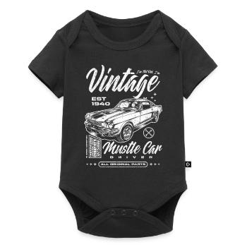 Ich bin nicht alt, ich bin ein Oldtimer, Oldtimer, Jahrgang 1940 - Baby Premium Kurzarmbody - Schwarz - Vorne