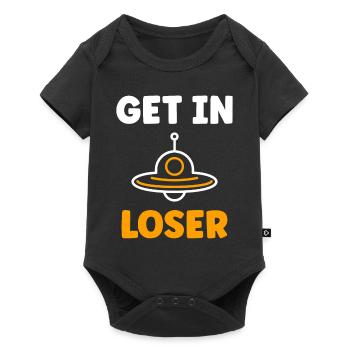 flying saucer - Baby Premium short-sleeve bodysuit - black - Front