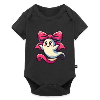 Cute Halloween Ghost Geiser Daughter - Baby Premium short-sleeve bodysuit - black - Front