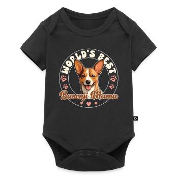 Basenji Groovy Basenji Mama - Baby Premium short-sleeve bodysuit - black - Front
