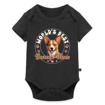 Basenji Groovy Basenji Mom - Baby Premium short-sleeve bodysuit - black - Front