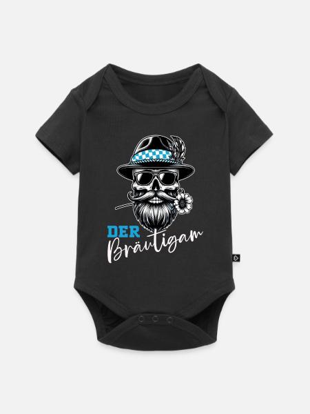 Der Bräutigam Lustiges Junggesellenabschied - Baby Premium Kurzarmbody - Schwarz
