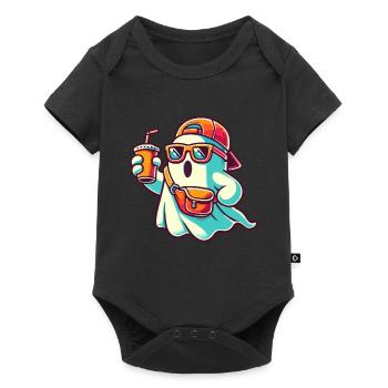 Boo-Jee Fantôme Drôle Fantôme à la mode - Body à manches courtes Premium Bébé - noir - Devant