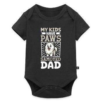 Samoyed Dad - Baby Premium short-sleeve bodysuit - black - Front