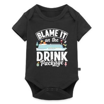 Blame It On The Drink Package - Baby Premium Kurzarmbody - Schwarz - Vorne