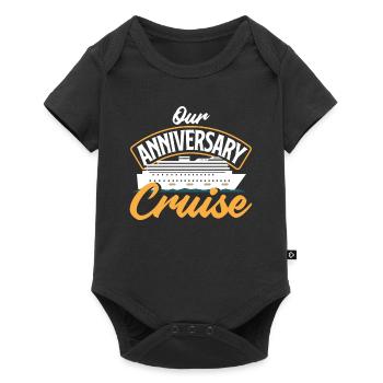 Notre conception de croisière d’anniversaire pour les couples - Body à manches courtes Premium Bébé - noir - Devant